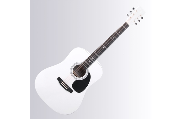 Classic Cantabile WS-10WH Westerngitarre weiß image 1