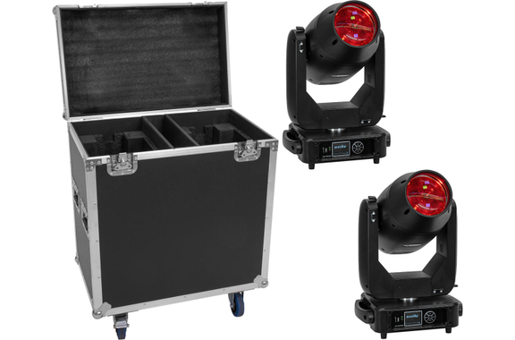 Eurolite Set 2x LED TMH-S400 CMY + Case mit Rollen image 1