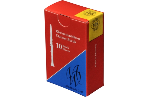 AW Woodwinds 105 Anches Pour Clarinette (Système Allemand) (2,5) Pack De 10 image 1
