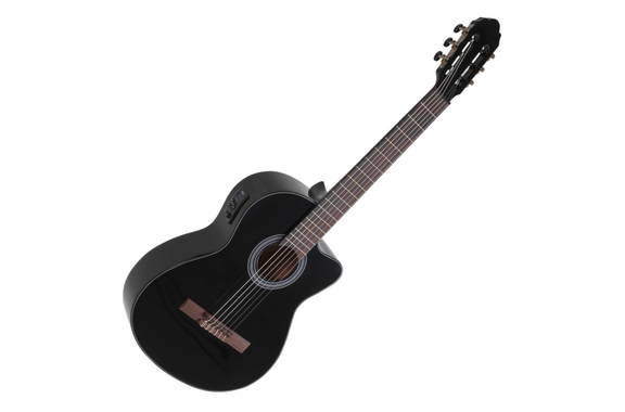 GEWA Student Elektro 4/4 Konzertgitarre Schwarz  - Retoure (Zustand: gut) image 1