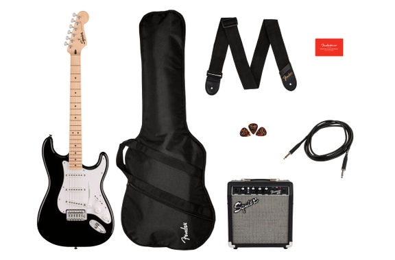 Squier Sonic Stratocaster Pack Black  - Retoure (Zustand: gut) image 1