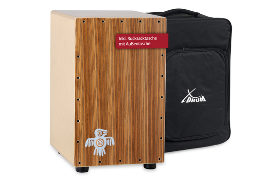 XDrum Cajon Peruana Zebrano image 1