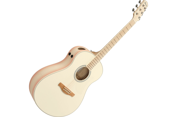 Ibanez AAM370M2E-APF Transparent Antique White Peach Fuzz image 1