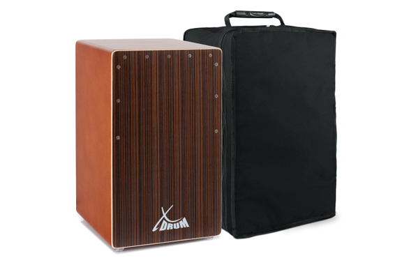 XDrum Cajon El Bajo Bass Port Cocoa Brown / Ebony incl. Funda image 1
