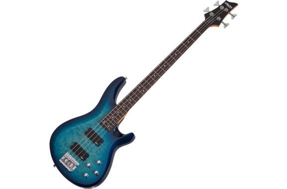 Schecter C-4 Plus E-Bass Ocean Blue Burst image 1
