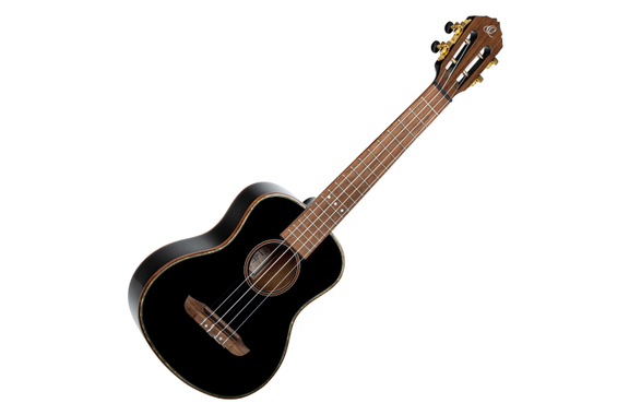 Ortega Onyx Series Tenor Ukulele All Gloss Black image 1