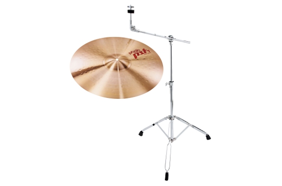 Paiste PST 7 16" Heavy Crash + Set Pied Galgen image 1