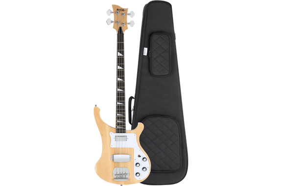 Rocktile Pro RB-400N Lumberjack Bajo Eléctrico natur Set con Funda image 1