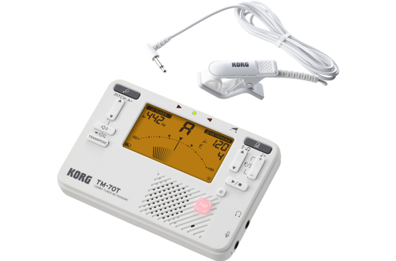 Korg TM-70T Tuner Metronomo incl. CM400 Bianco image 1