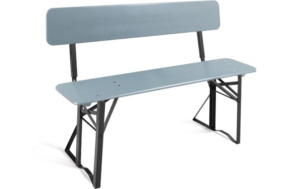 Stagecaptain BBB-119 GY Hirschgarten Banco De Cervecería Con Respaldo 119 cm Gris image 1