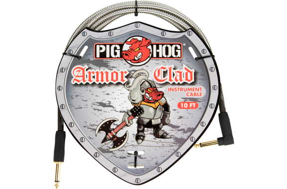 Pig Hog "Armor Clad" Instrumentenkabel 3m Winkel image 1