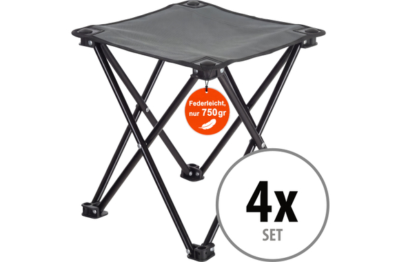 Stagecaptain TP-334 Set De 4 Taburetes Plegables De Camping image 1