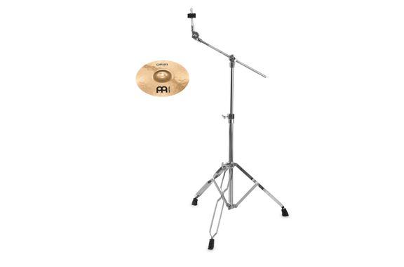 Meinl Classics Custom Brilliant Splash 8" + Set Support Cymbale à Potence image 1
