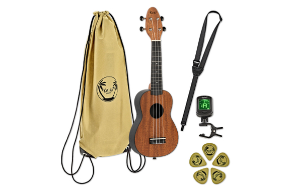 Ortega K2-MAH Keiki Sopraan Ukulele Pack image 1