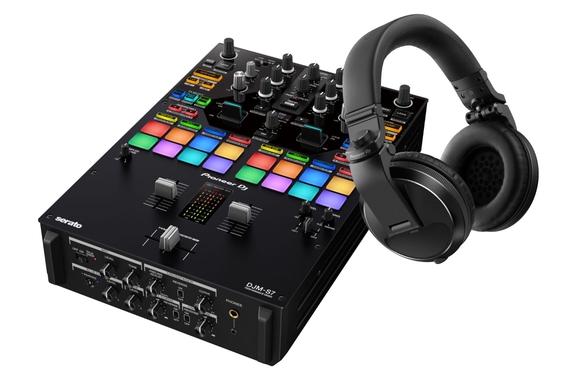 Pioneer DJ DJM-S7 + HDJ-X5-K Nero SET image 1