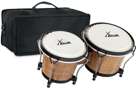 Set XDrum Bongos Club Tobacco incl. Bolsa para Bongos image 1