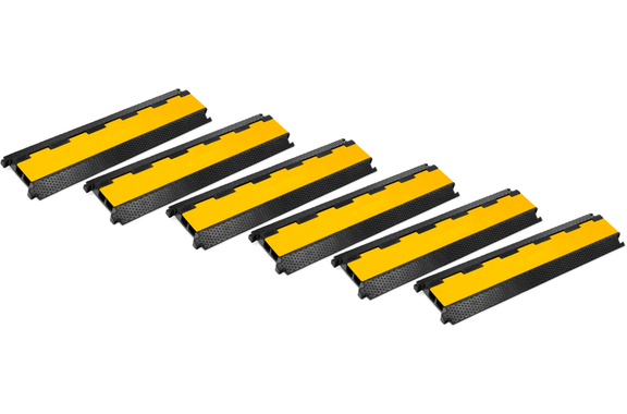 Pronomic Protector 2-100 Passacavi 2-Canali con Connessione a Spina Set da 6 image 1