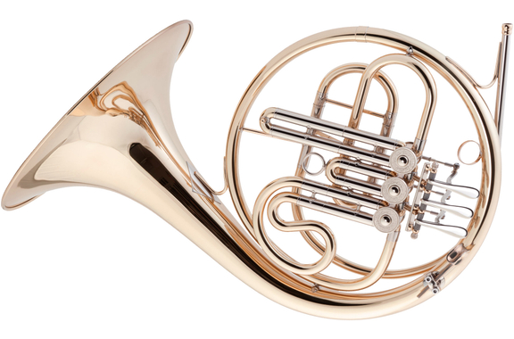 Josef Lidl LHR 335G Bb-Waldhorn Goldmessing  - Retoure (Zustand: gut) image 1