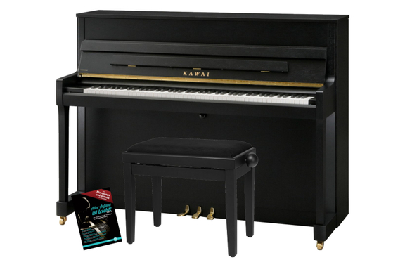 Kawai E-200 SB Klavier Set Schwarz matt image 1