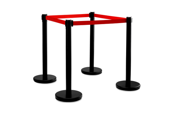 Stagecaptain PLS-200B Absperrständer Personenleitsystem schwarz 4x-SET  - Retoure (Verpackungsschaden) image 1
