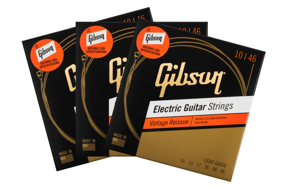 Gibson SEG-HVR10 Vintage Reissue Electric 010-046 3-Pack Set image 1