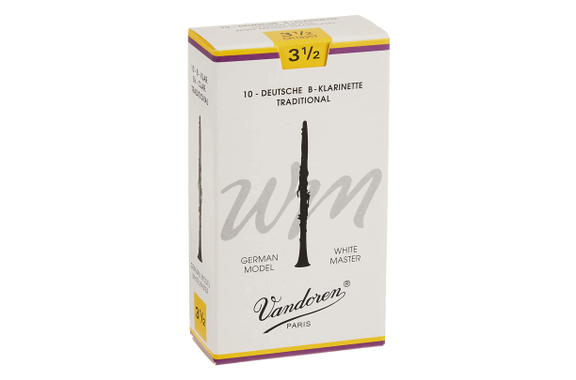 Vandoren White Master WM Traditional Anches Pour Clarinette Sib (3,5) Pack De 10 image 1