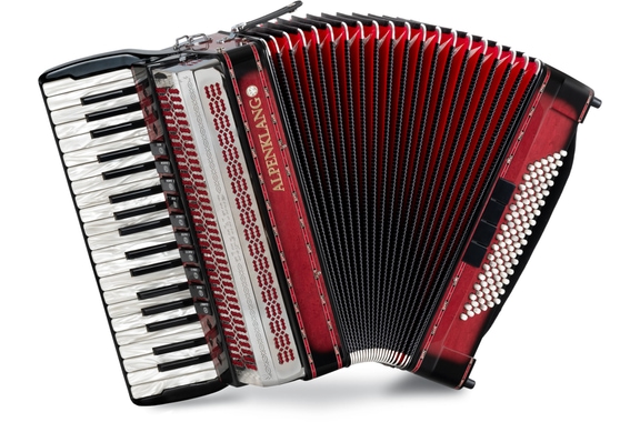 Alpenklang Pro Acordeón IV 96 CM Shadow Red image 1