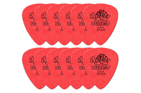 Dunlop Tortex Standard Picks 0,50 mm 12er Player's Pack image 1