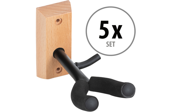 Classic Cantabile Supporto A Muro Per Violino In Legno Set Da 5 image 1