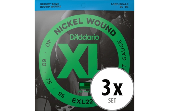D'Addario EXL220 Super Light 3x Set image 1