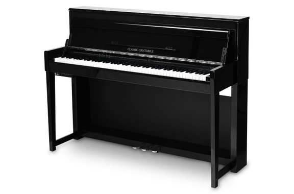 Classic Cantabile UP-1 SH Upright E-Piano Schwarz hochglanz image 1