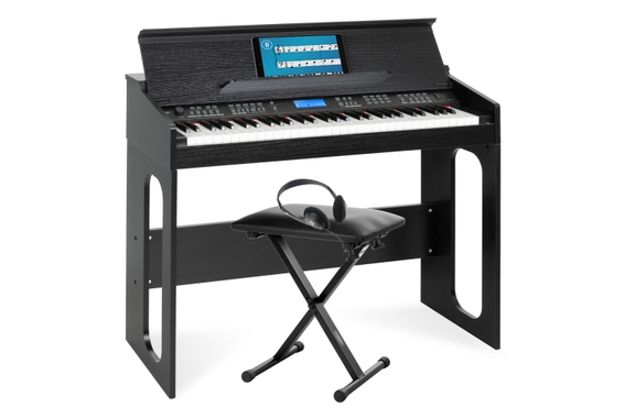 Clavier FunKey DP-61 III avec 61 touches au design Digital Piano, set incluant banc + casque image 1