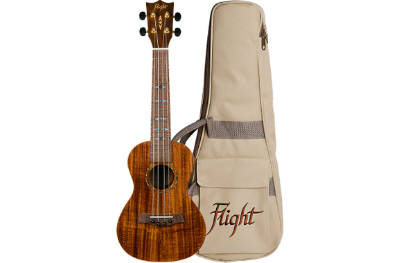 Flight DUC445 Ukulélé Concert Acacia Brillant image 1