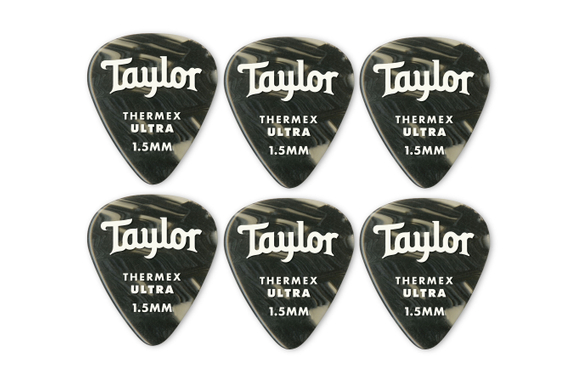 Taylor Thermex Pack De 6 UltraPicks Black Onyx 1,50 image 1