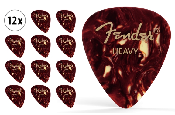 Fender 351 Púas Heavy Paquete de 12 image 1