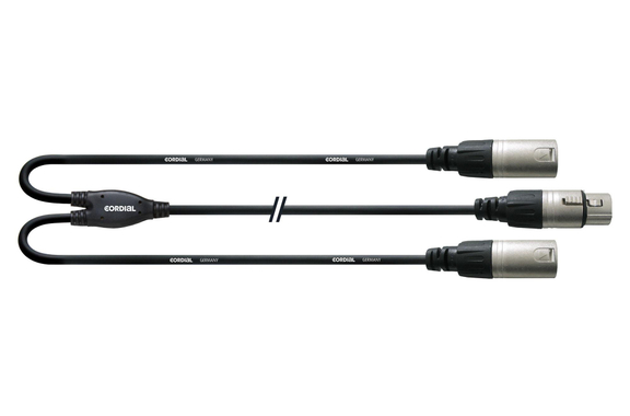 Cordial CFY 0,3 FMM Cable Adaptador XLR 0,3 m Negro image 1