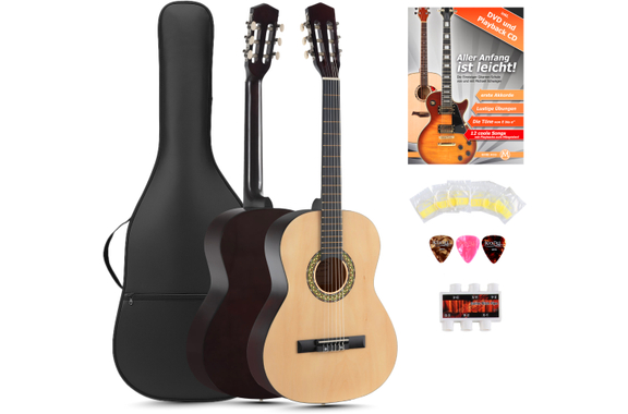 Classic Cantabile Acoustic Series AS-851-L Guitare Classique 7/8 pour Gaucher Set Débutant image 1