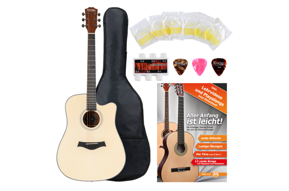 Rocktile WSD-101C NT Set Débutant Guitare Western image 1