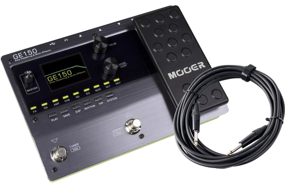 Mooer GE 150 Amp Modeling Multieffet & Set de Câbles image 1