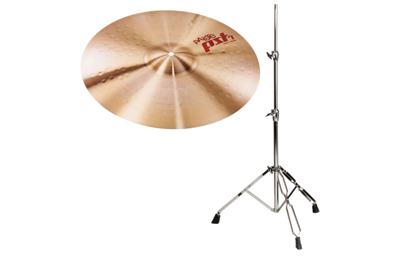 Paiste PST 7 16" Heavy Crash + Set Supporto Piatti image 1