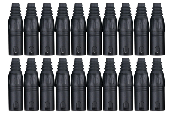 Set di Connettori Pronomic XLR Maschio 20 pz. nero image 1