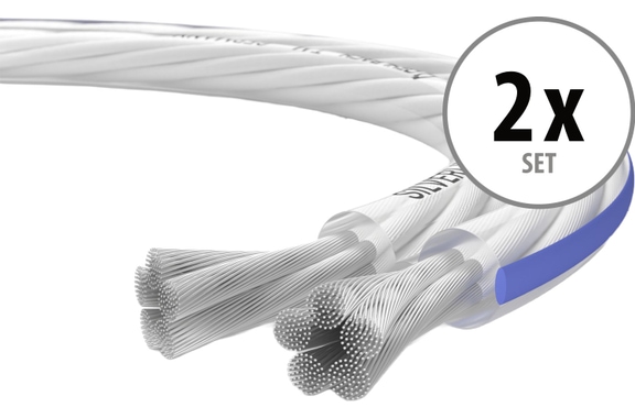 Oehlbach Silverline SP-25 Cable de Altavoz Plateado 4m Set de 2 image 1