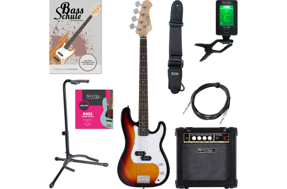 Rocktile Puncher E-Bass Sunburst Starter Set image 1