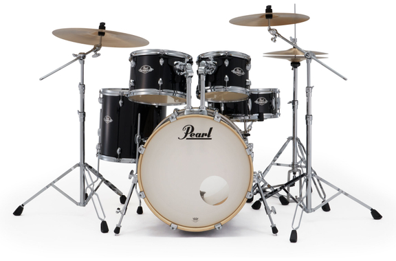 Pearl Export EXX705NBR/C31 Drumkit Jet Black image 1