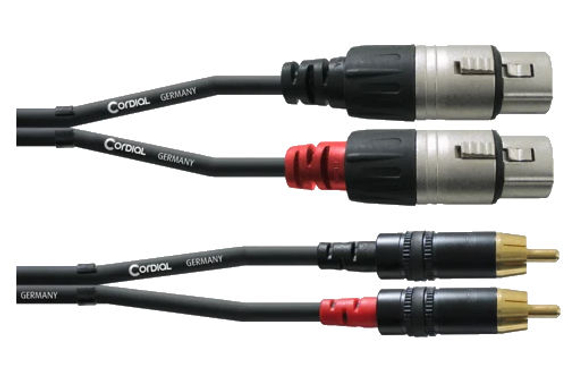 Cordial CFU 1,5 FC Cinch/XLR femmina 1,5m coppia image 1