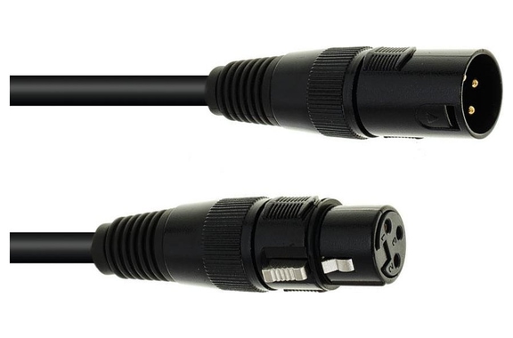 Eurolite DMX Kabel XLR 3-polig 10m Zwart image 1