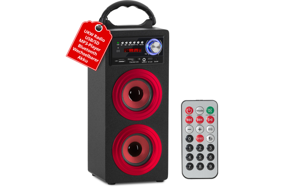 McGrey BS-20 Beachside Altavoz Bluetooth Rojo image 1