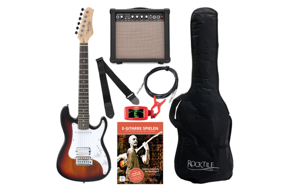 Rocktile Sphere Junior Guitarra Eléctrica 3/4 Sunburst Starter Set image 1