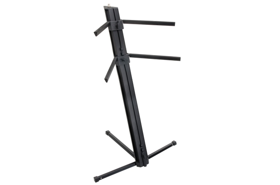 Classic Cantabile KS-100 Dubbele Keyboardstandaard Zwart image 1