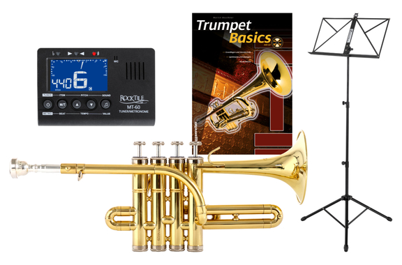 Classic Cantabile Brass PT-196 Tromba Piccola in Sib Set image 1